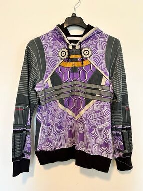 BioWare Mass Effect Tali licensed character full-zip hoodie * women's XL * VGUC